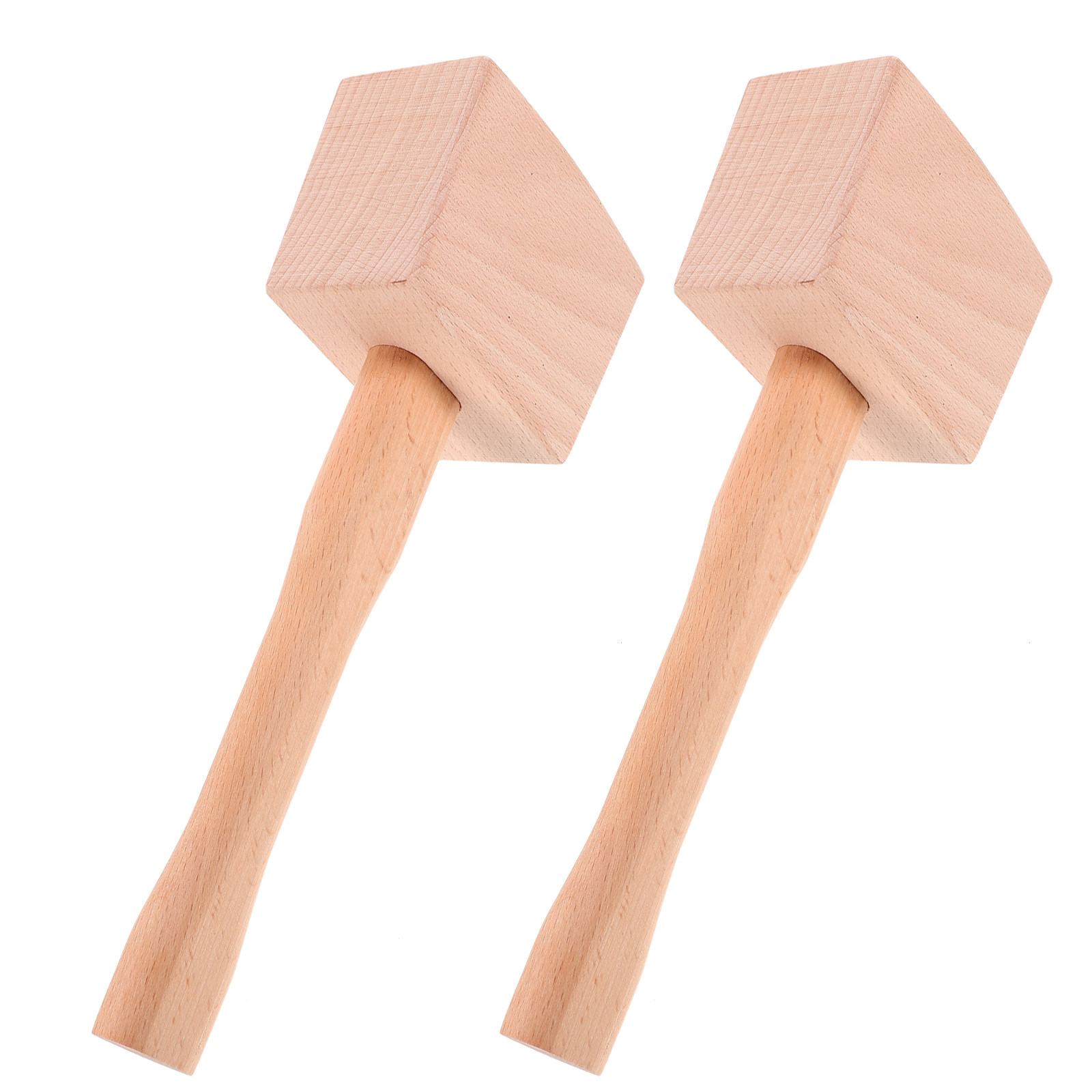 Woodworking Kitchen Projects - 2Pcs Wooden Mallet Hardwood Carpenter Hammer