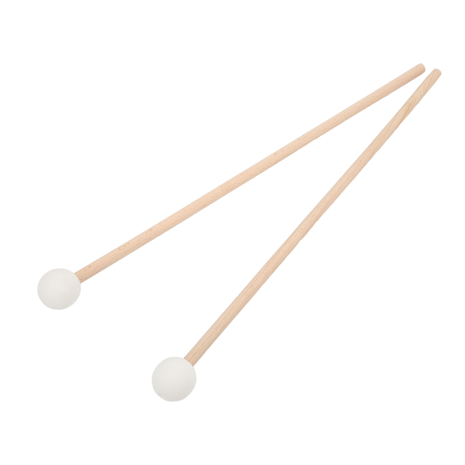 Woodworking Xylophone - 2PCS Bell Mallet Maple Handle Rubber