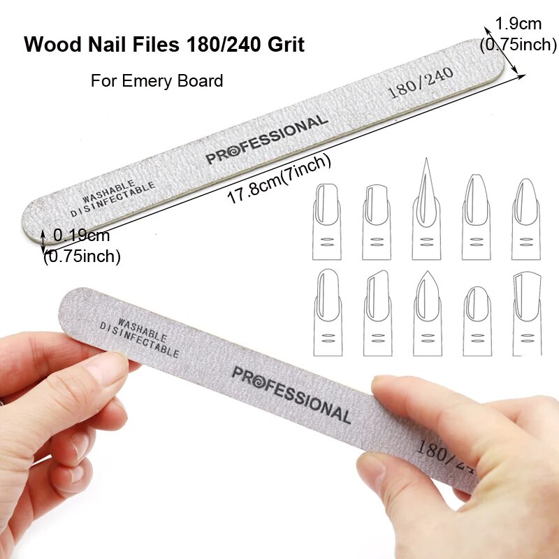 100Pcs Wooden Nail File Profes - Woodworking File review and price