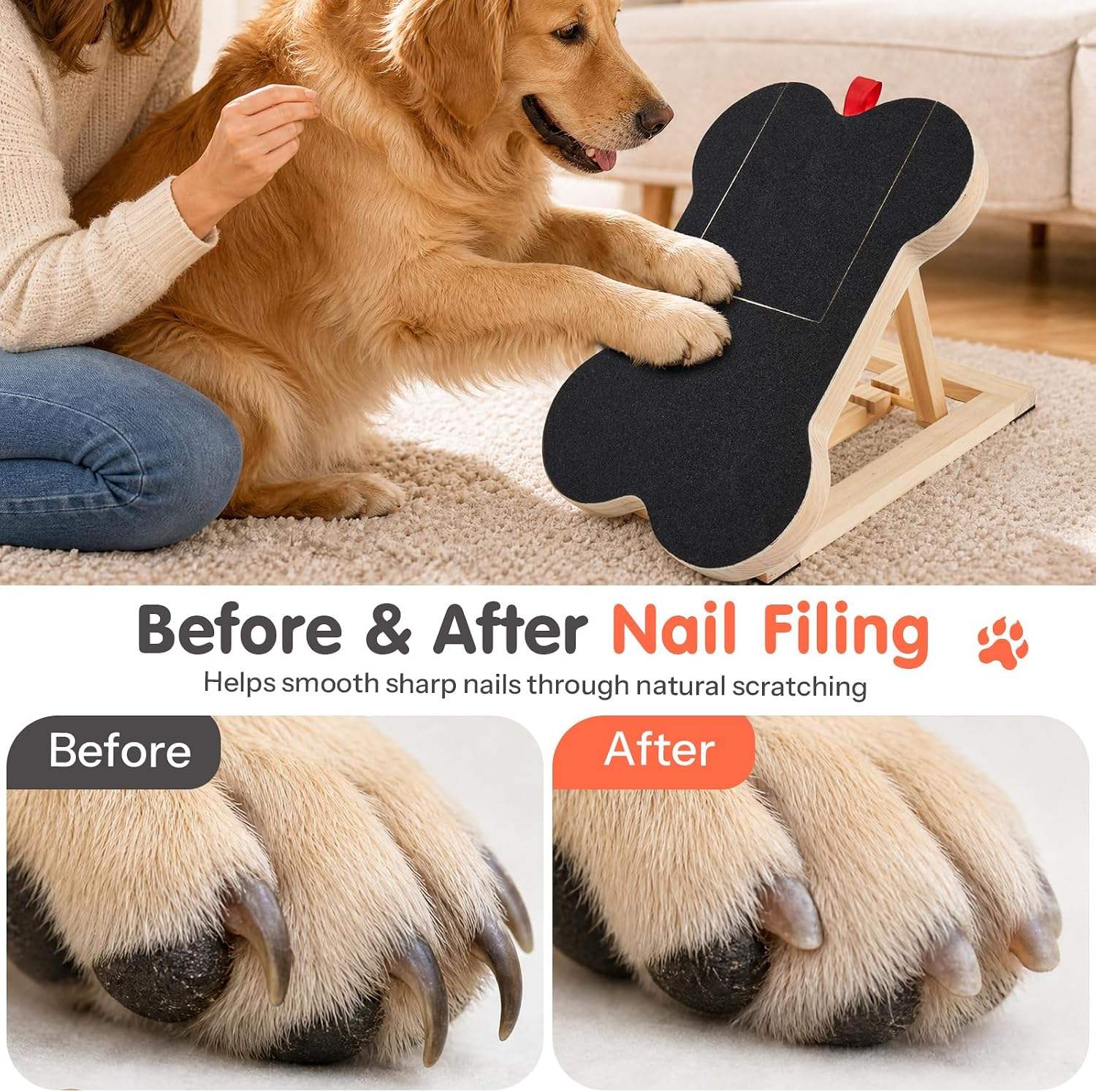 Wooden Dog Nail Scratch Board  - Woodworking File review and price