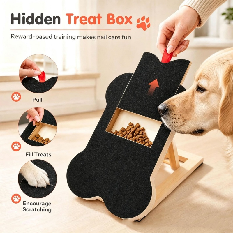 Wooden Dog Nail Scratch Board  - Woodworking File review and price