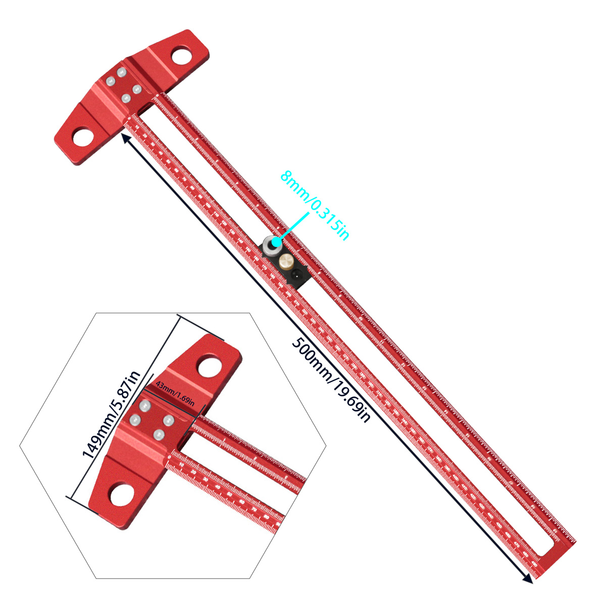 Woodworking T-Square Marking G - Woodworking Ruler review and price