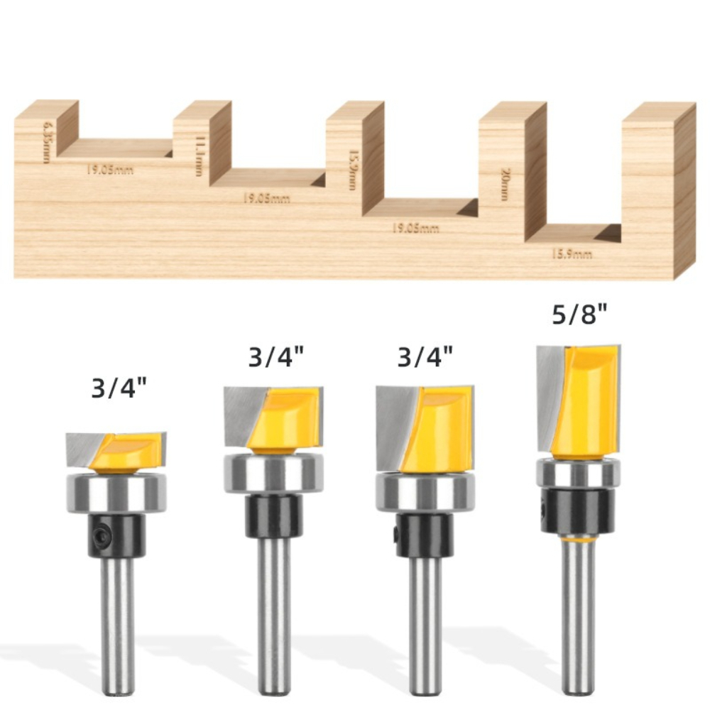 1/4Inch Shank Flush Trim Route - Woodworking Router Templates review and price