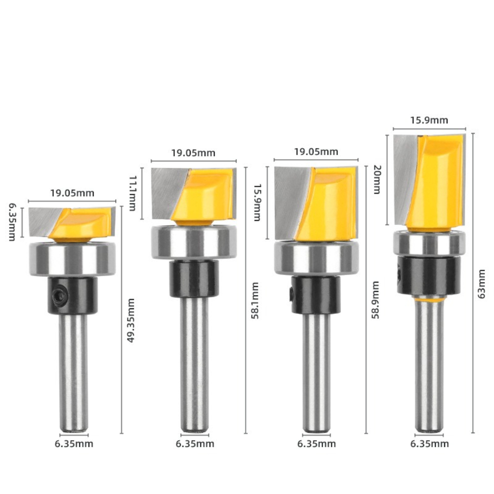 1/4Inch Shank Flush Trim Route - Woodworking Router Templates review and price