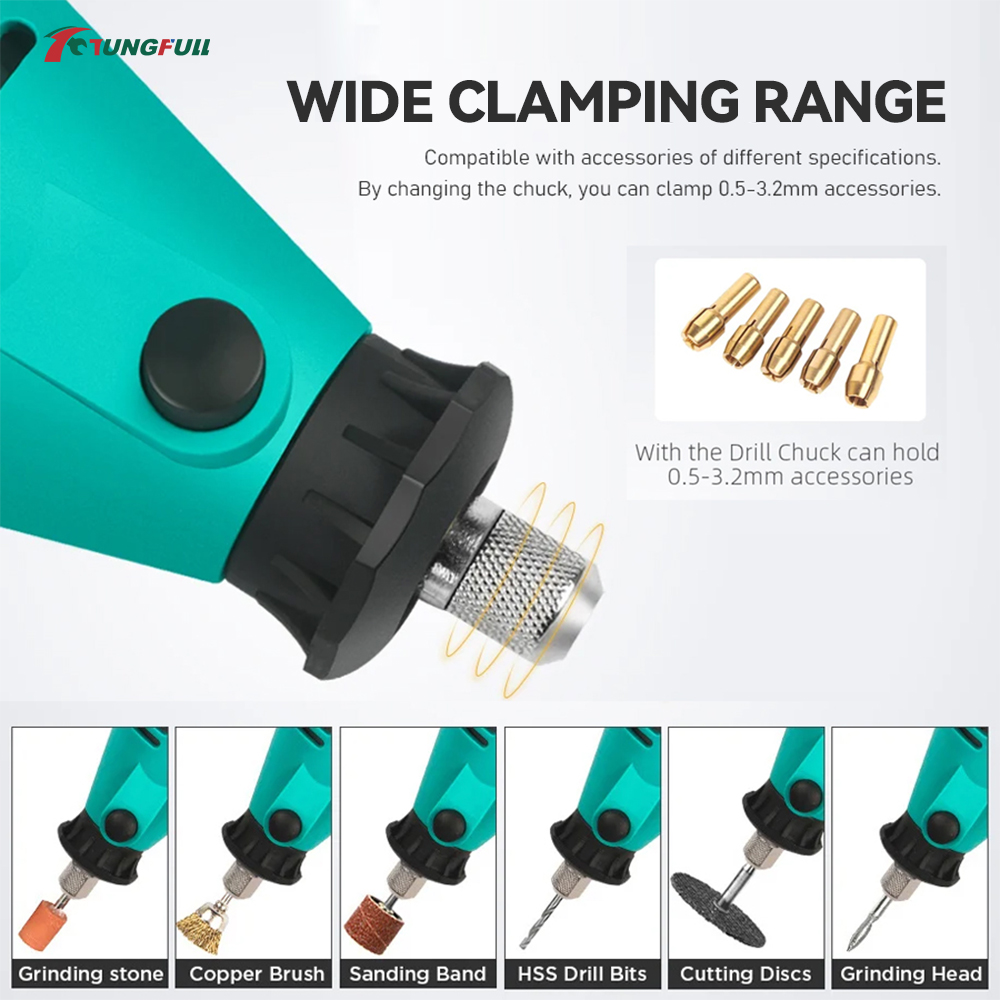 TUNGFULL Mini Electric Grinder - Woodworking Art review and price