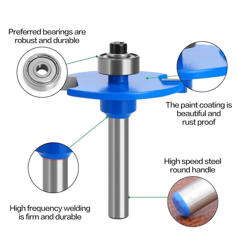For 1pc 6.35mm Shank T-Sloting - Woodworking Router Templates review and price