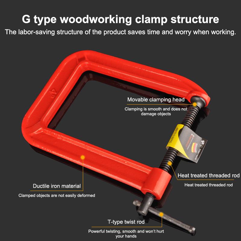 G Clamp Deep Reach C Clamp 1/1 - Woodworking Clamp review and price