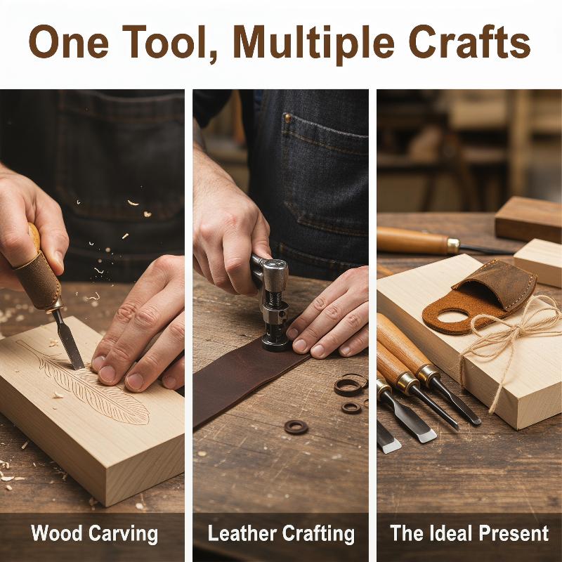 Cowhide Knife Sharpening Finge - Woodworking Kitchen Projects review and price