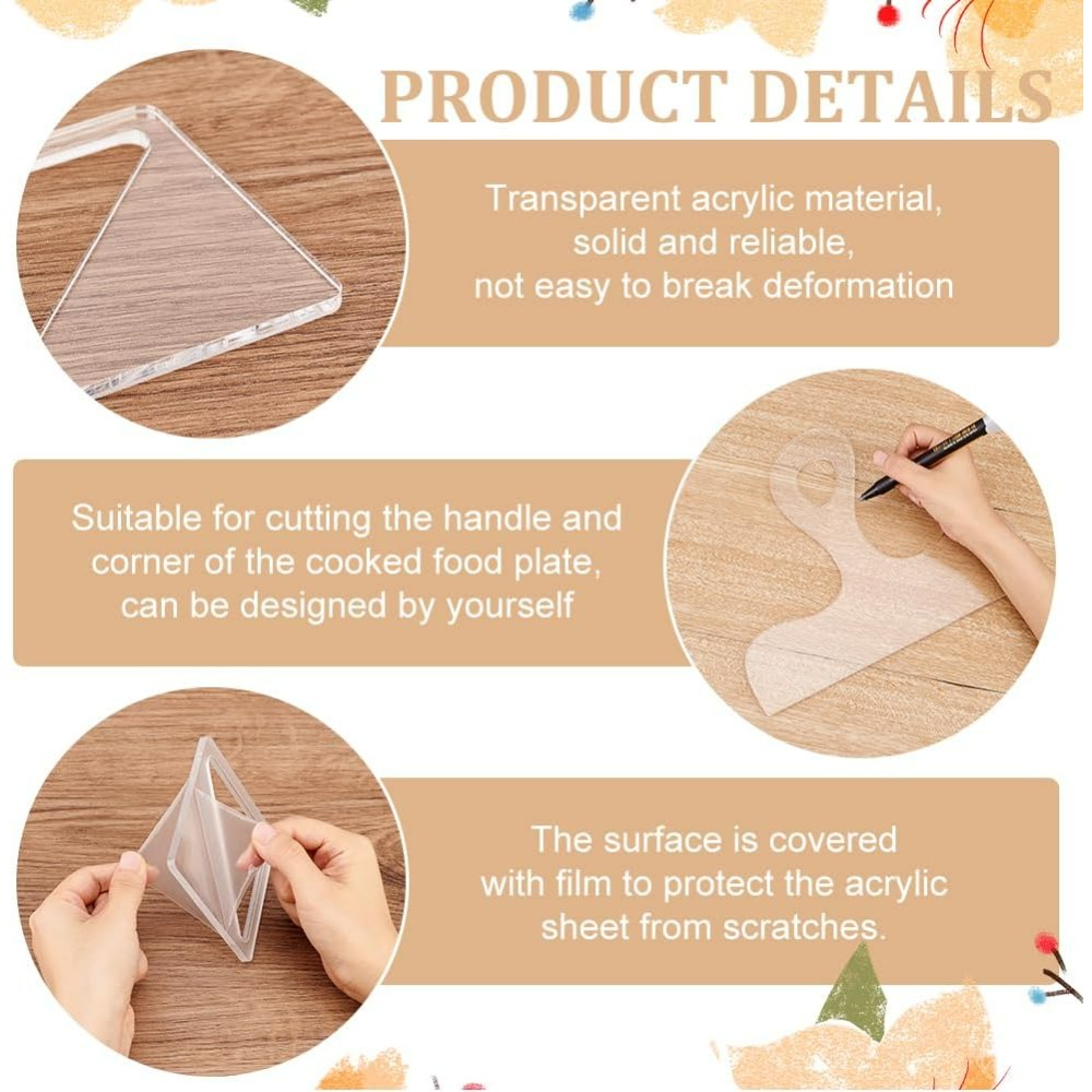 7Pcs Charcuterie Template Acry - Woodworking Router Templates review and price