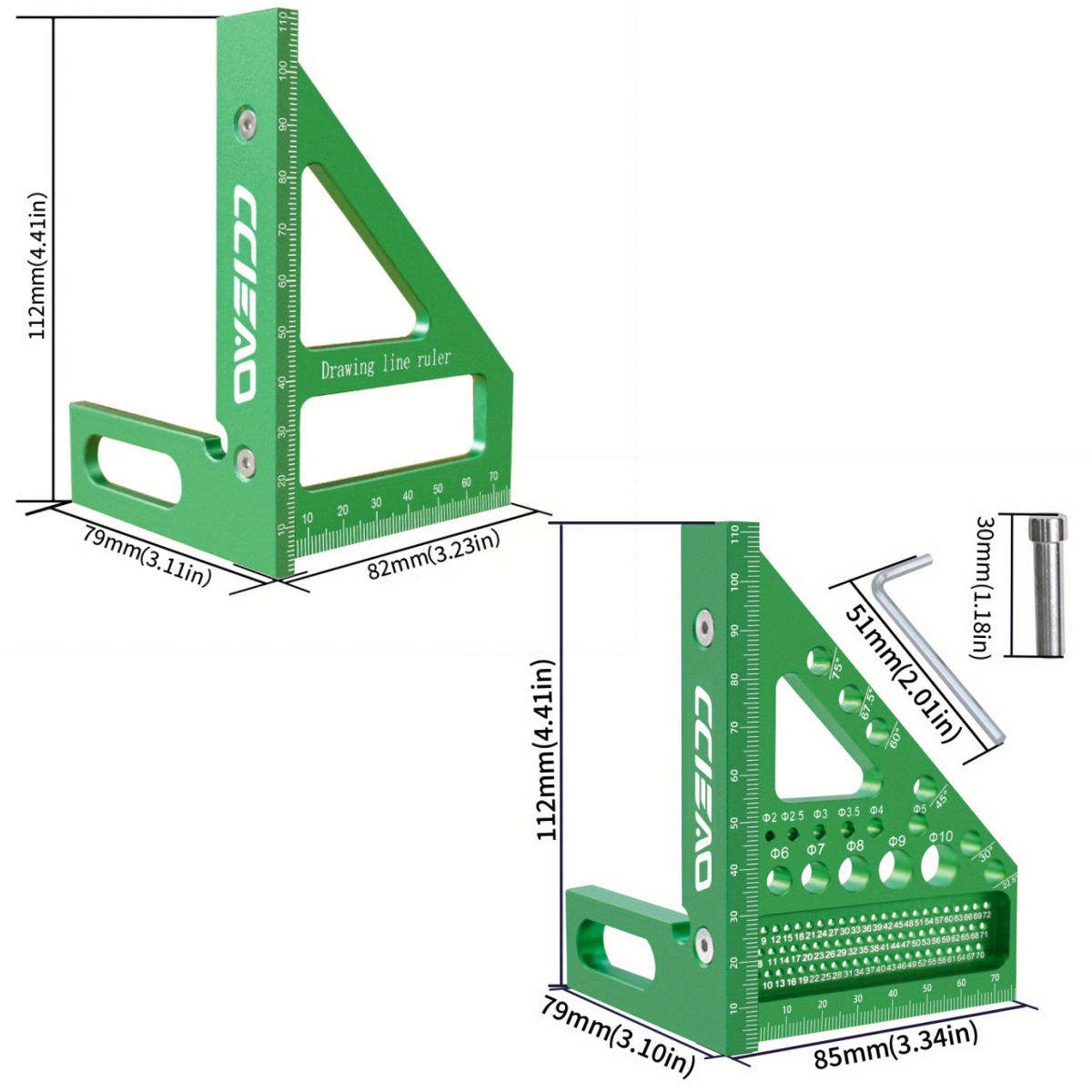 Carpenter Square 3D Multi Angl - Woodworking Ruler review and price