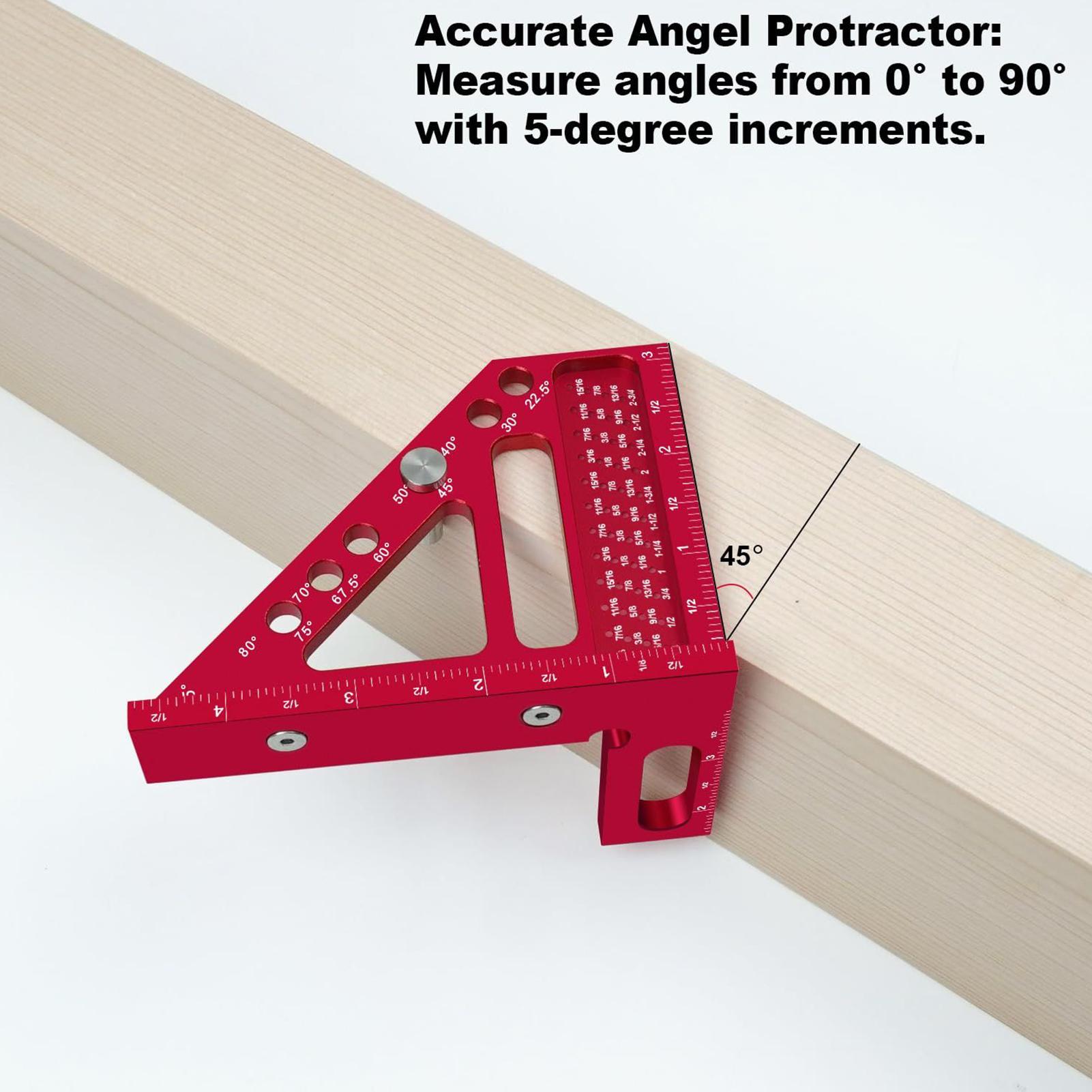 Carpenter Square Hole Marking  - Woodworking Ruler review and price