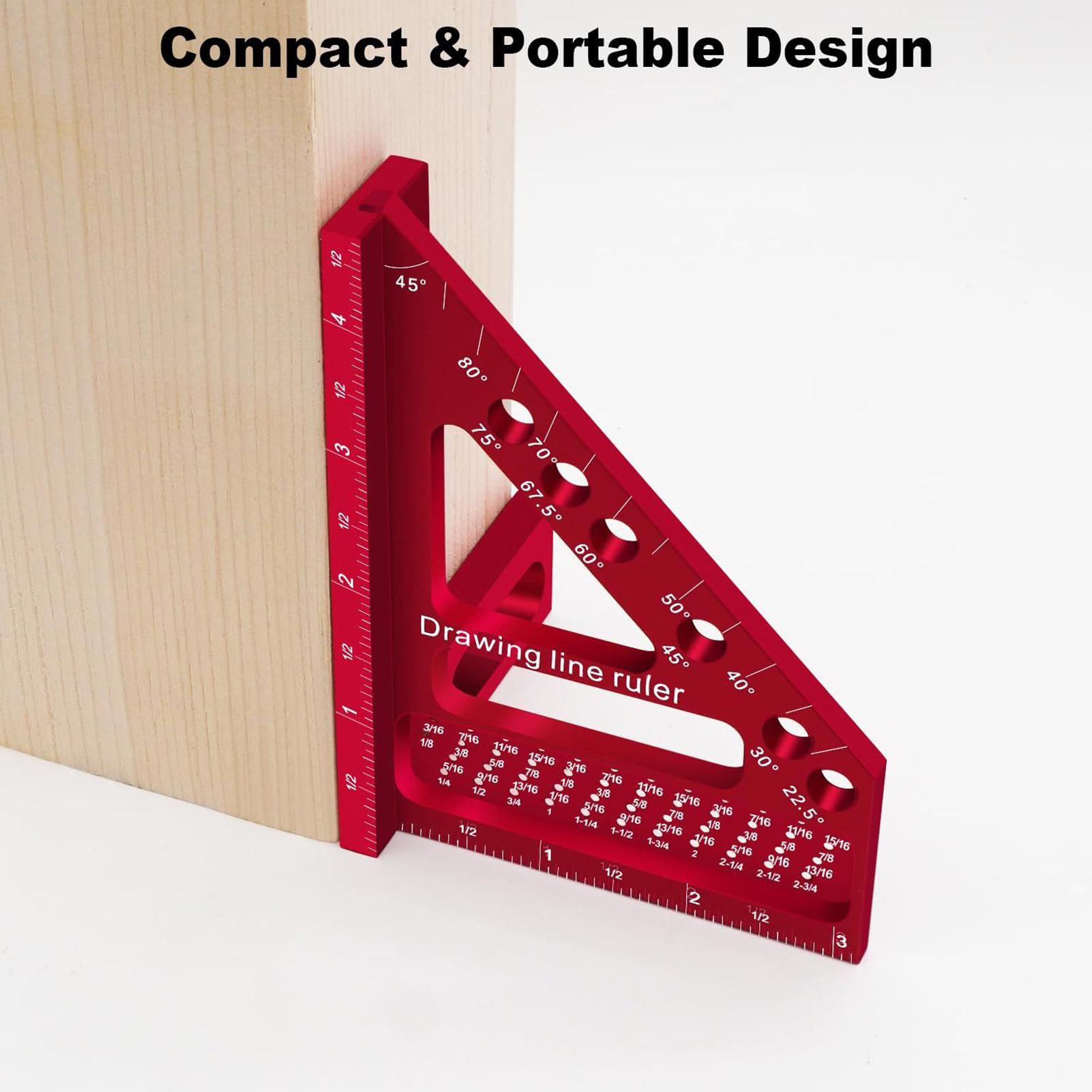Carpenter Square Hole Marking  - Woodworking Ruler review and price