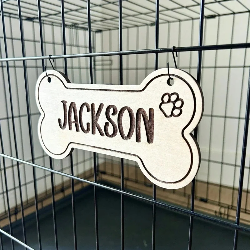 5PCS Custom Wooden Dog Tag - P - Woodworking Laser review and price