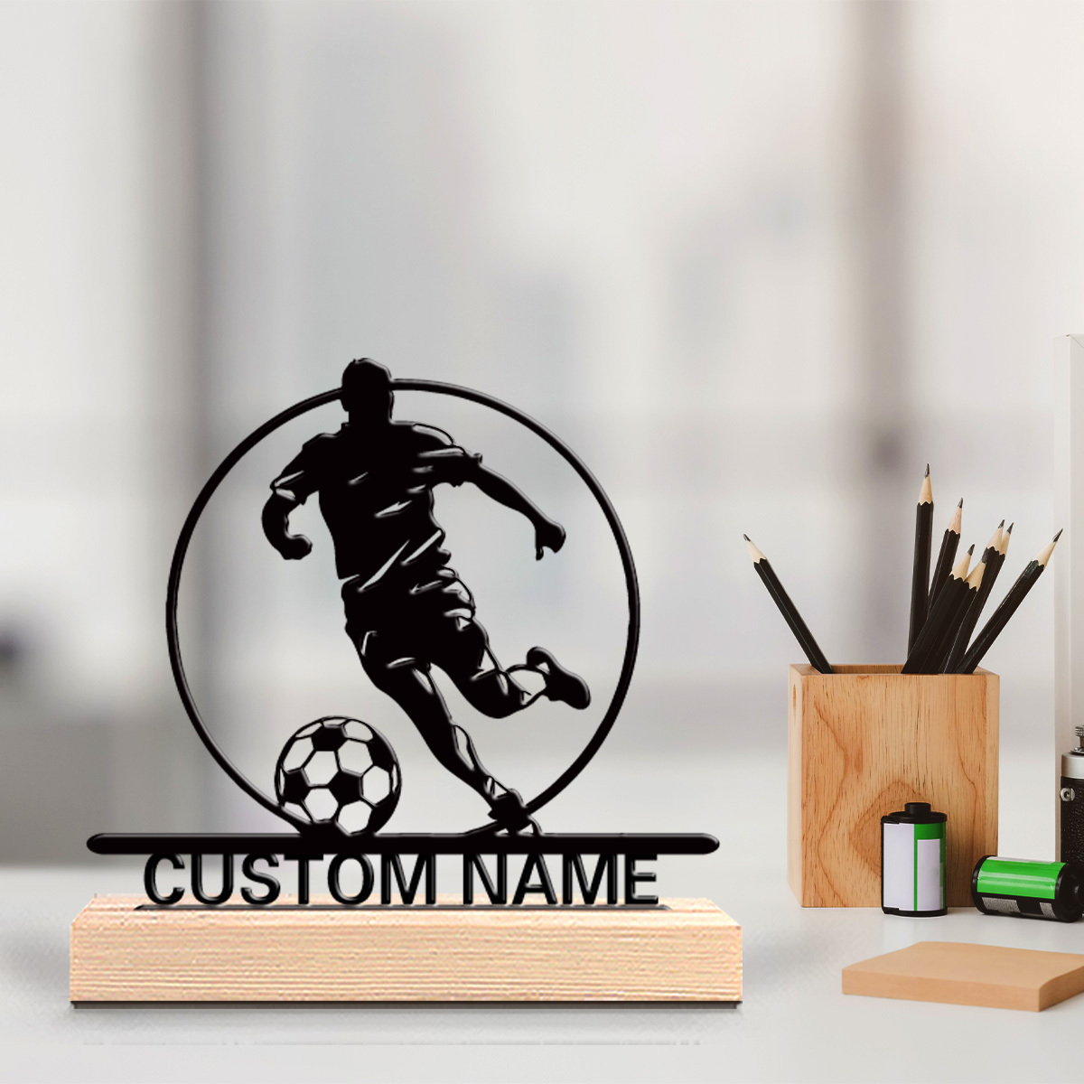 Custom Soccer Player Metal Sta - Woodworking Laser review and price