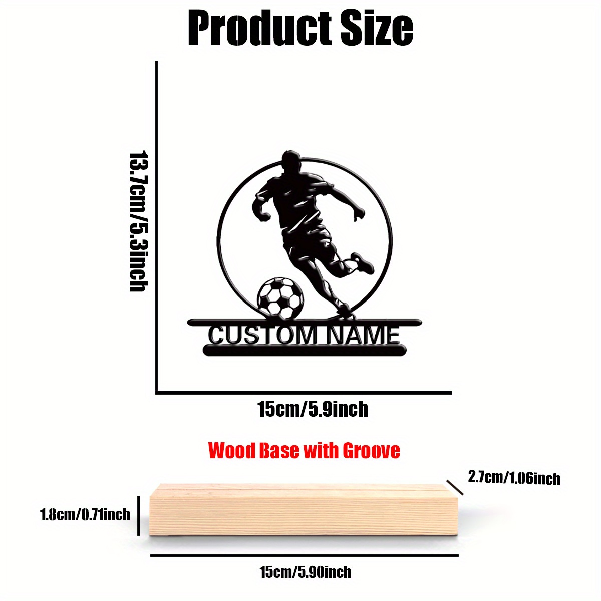 Custom Soccer Player Metal Sta - Woodworking Laser review and price