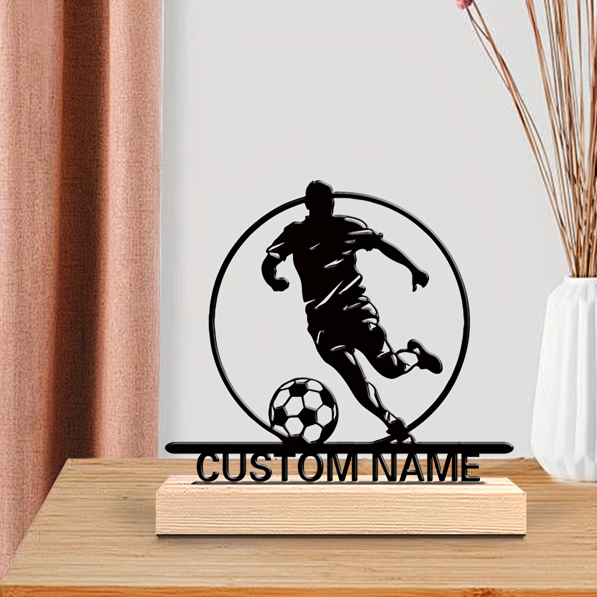 Custom Soccer Player Metal Sta - Woodworking Laser review and price