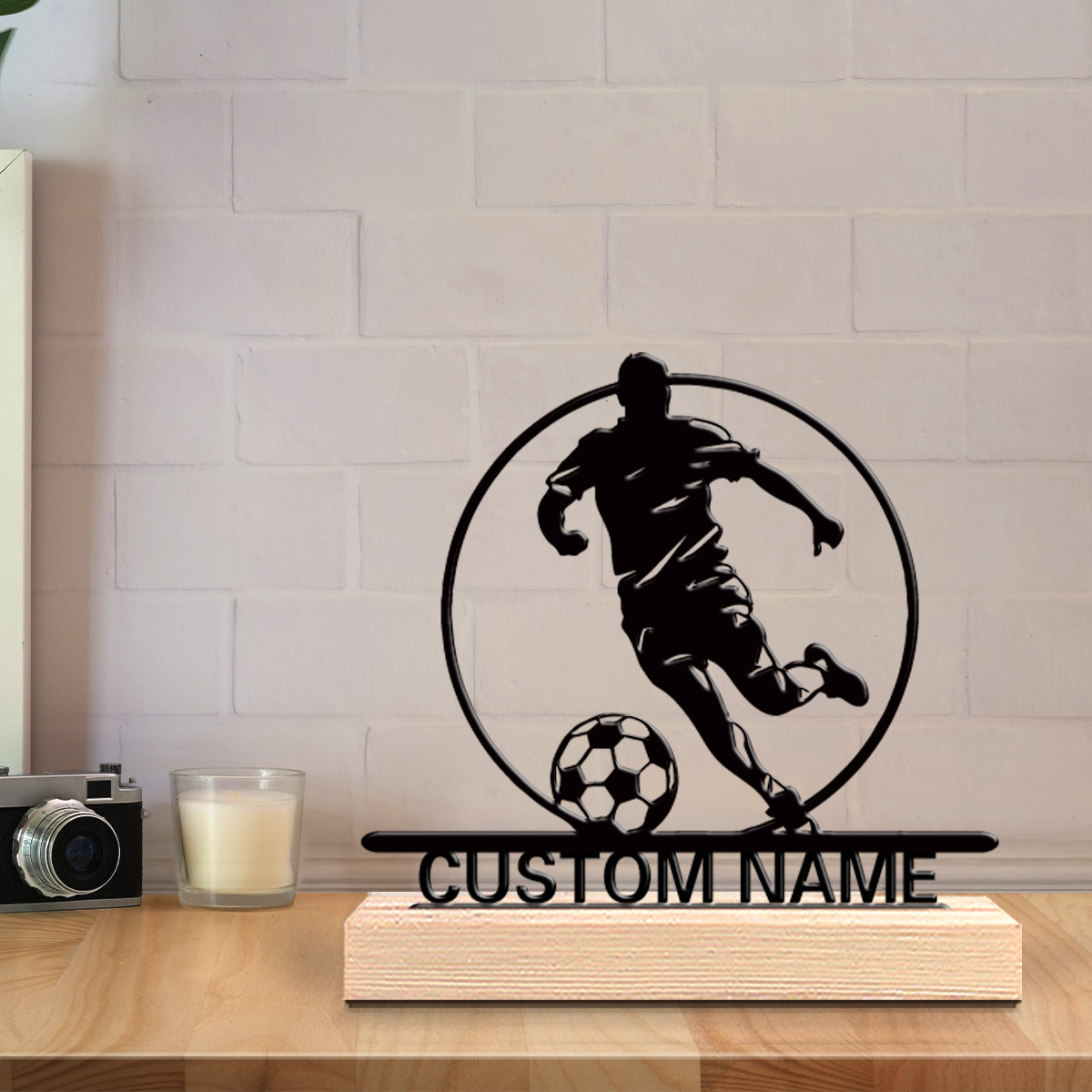 Custom Soccer Player Metal Sta - Woodworking Laser review and price