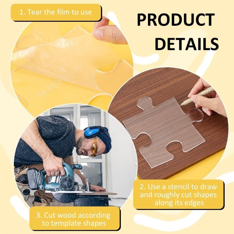 Acrylic Puzzle Woodworking Tem - Woodworking Router Templates review and price