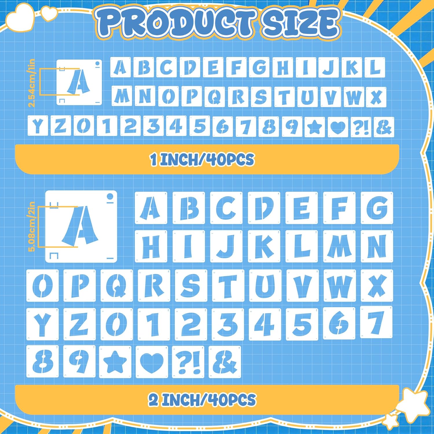 80Pcs Reusable Alphabet Number - Woodworking Art review and price