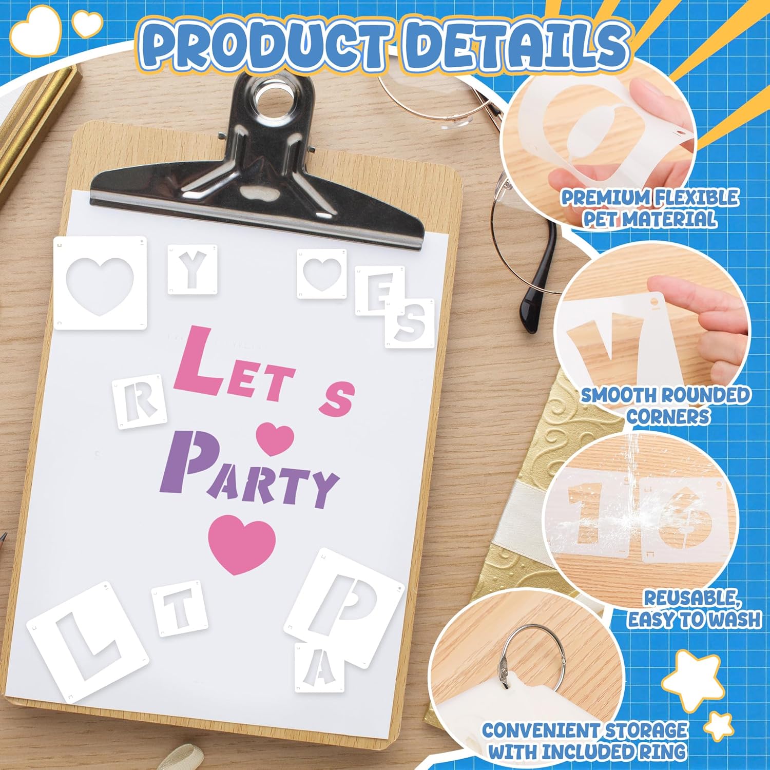 80Pcs Reusable Alphabet Number - Woodworking Art review and price