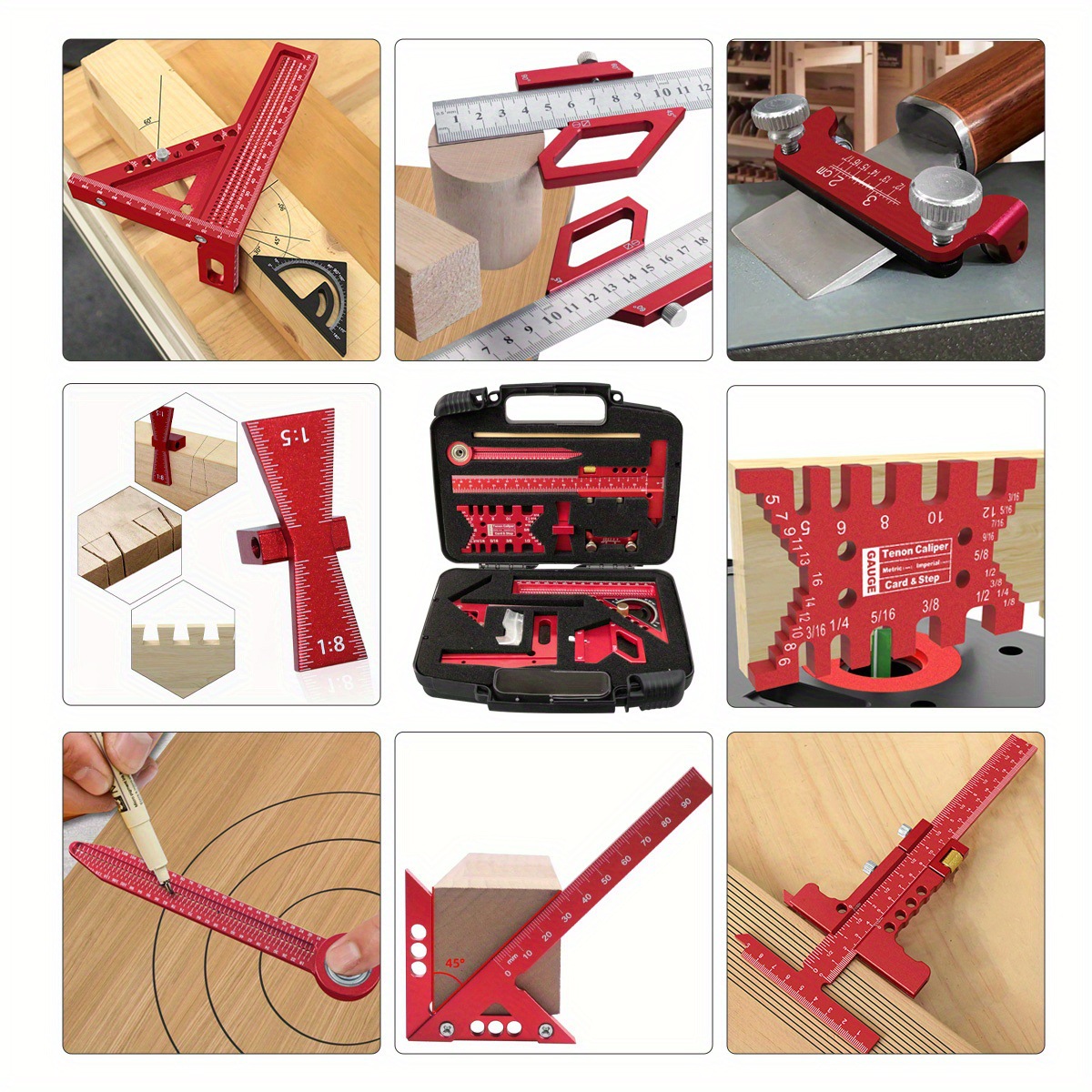 10-Piece Carpentry Measuring T - Woodworking Free Plans review and price