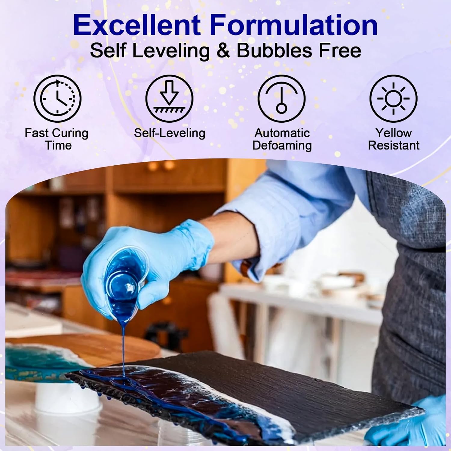 Clear Epoxy Resin AB Glue Hard - Woodworking Resin review and price