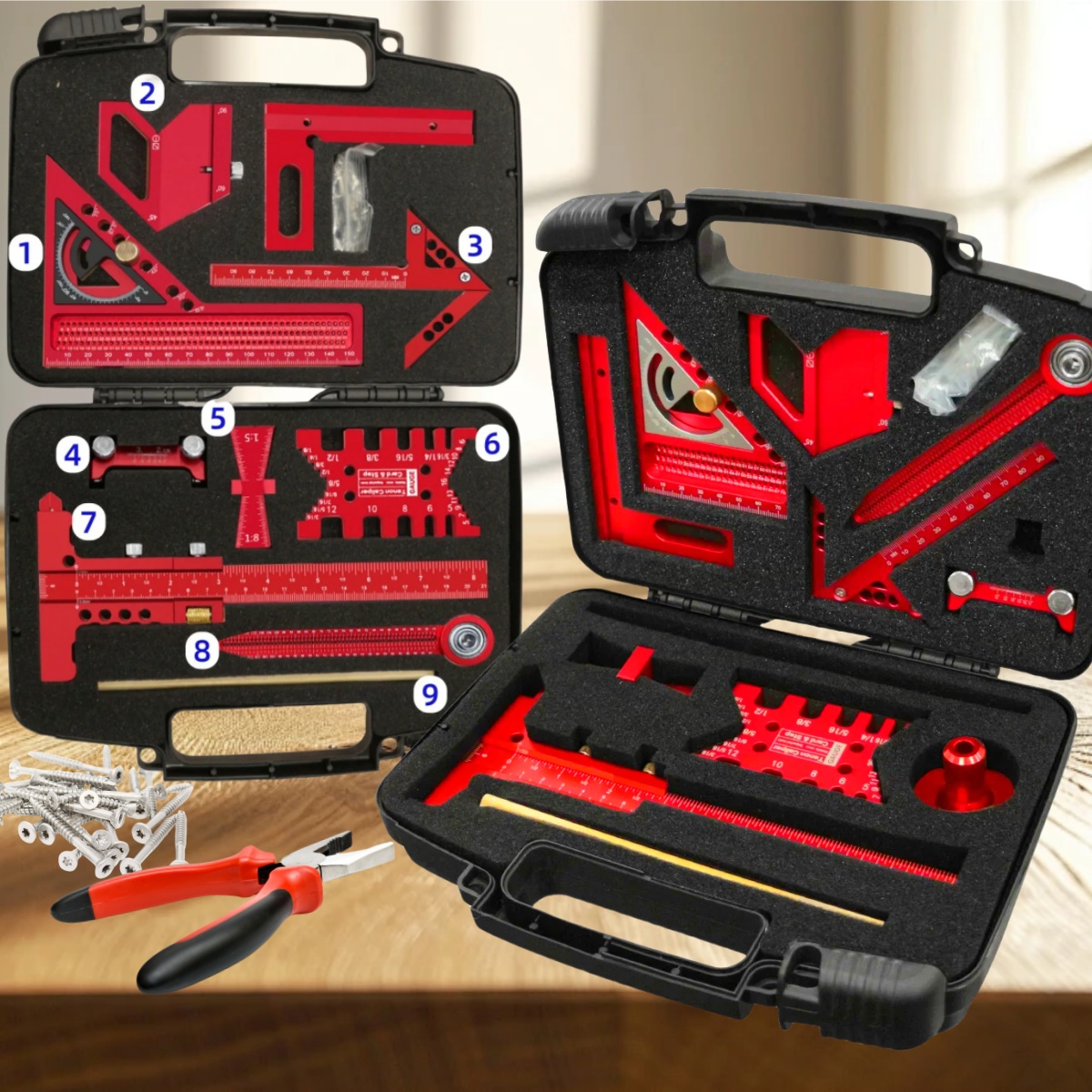 9pcs/10pcs Woodworking Measuri - Woodworking Free Plans review and price