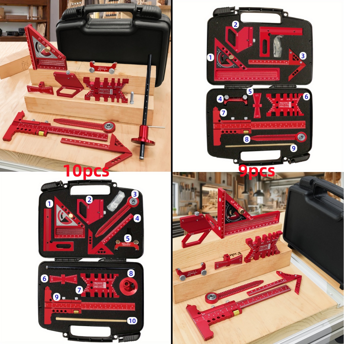 9pcs/10pcs Woodworking Measuri - Woodworking Free Plans review and price