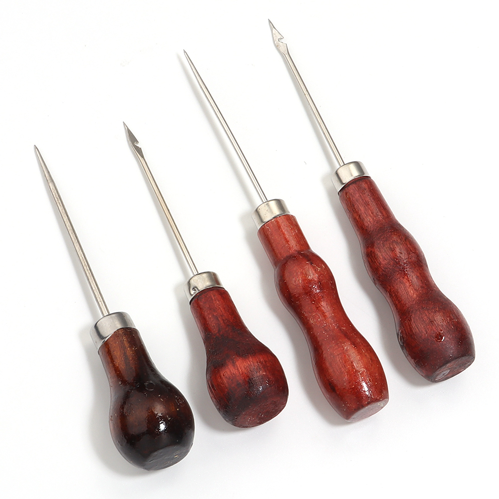 Wooden Handle Awls DIY Leather - Woodworking Shoes review and price