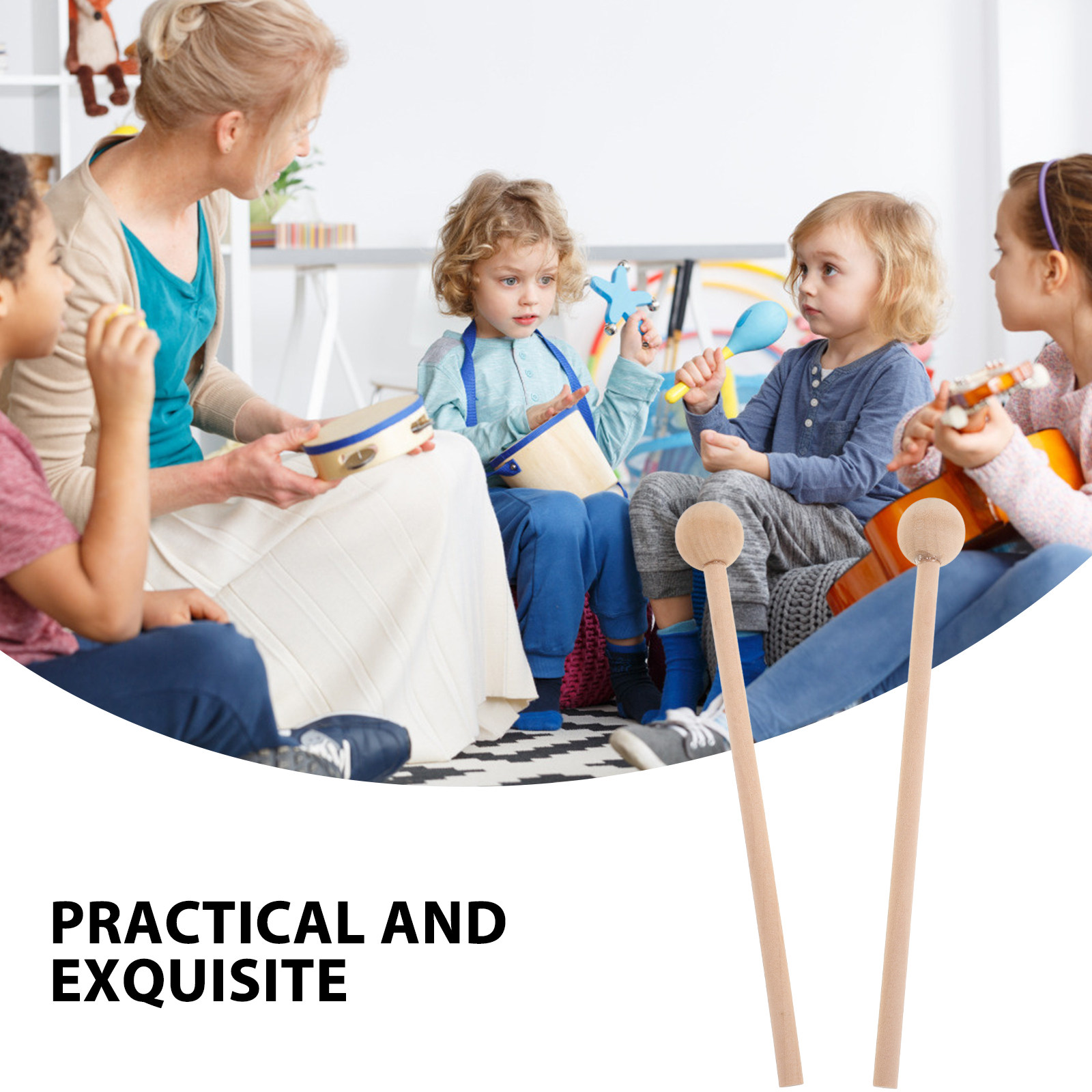 2Pcs Wooden Percussion Sticks  - Woodworking Xylophone review and price