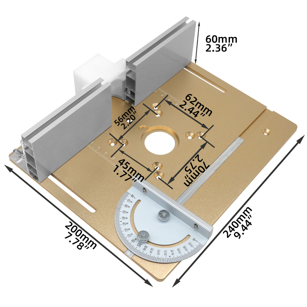 C8 Aluminum Router Table Inser - Woodworking Rasp review and price