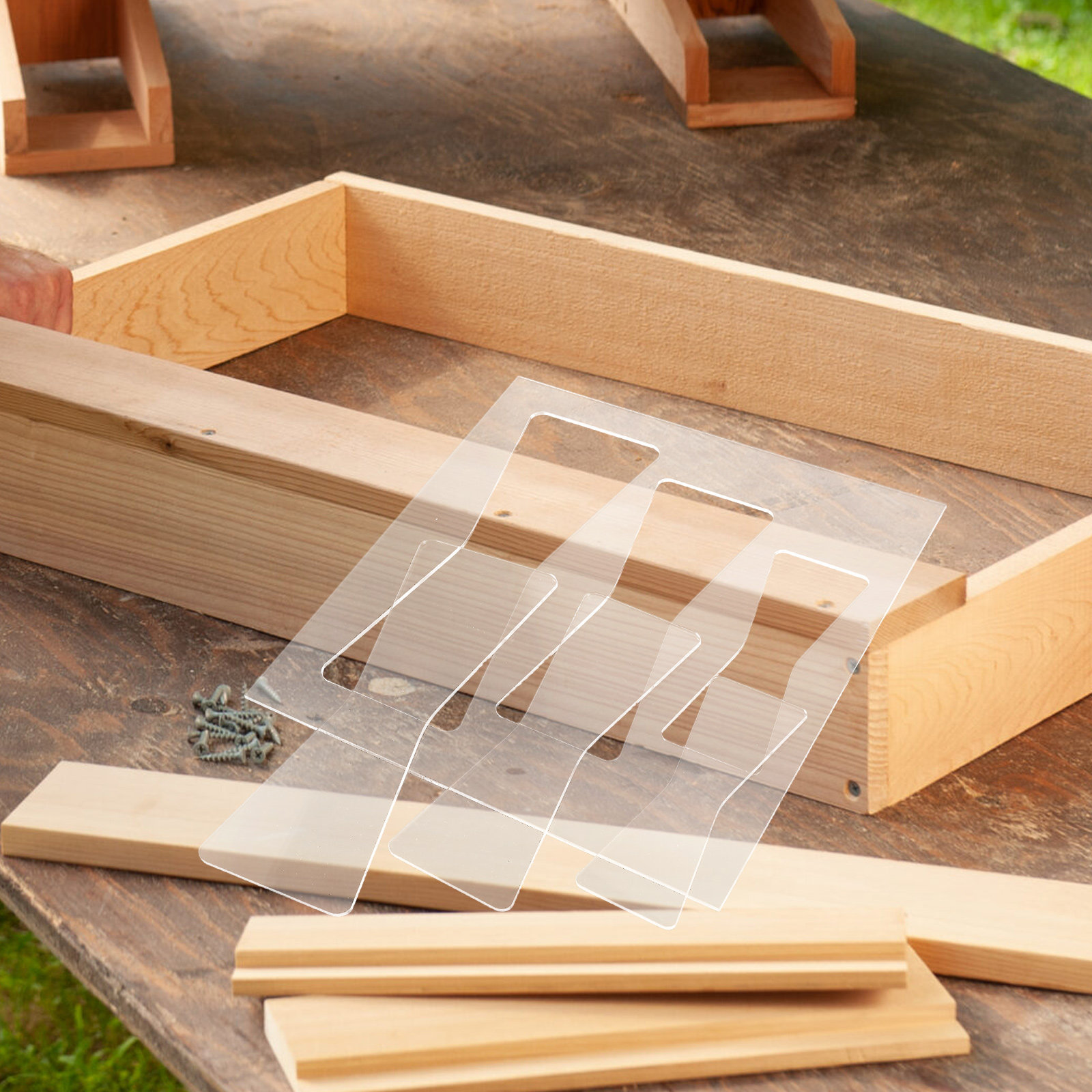 2Pcs Acrylic Woodworking Templ - Woodworking Router Templates review and price