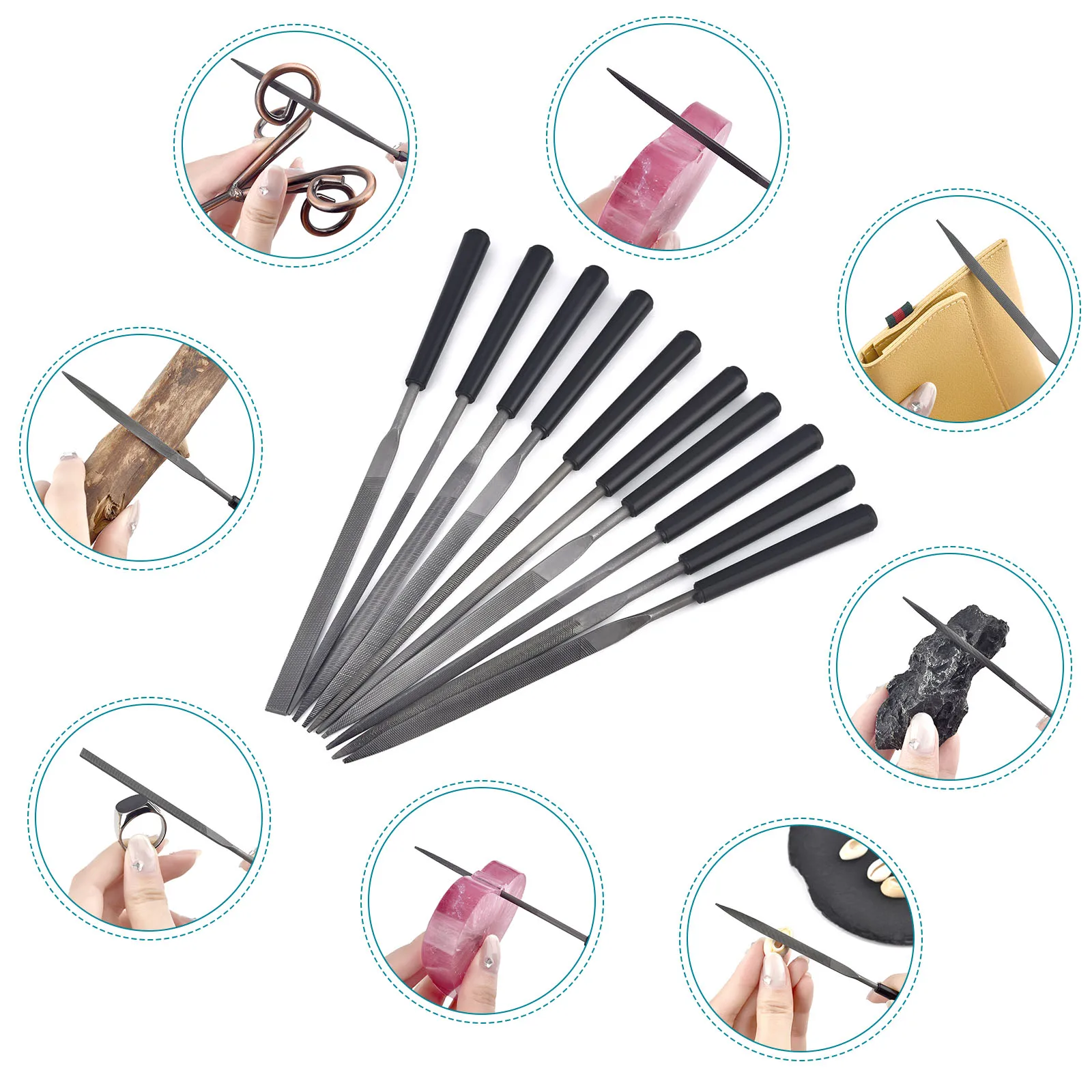 3/5/10pcs Needle File Set Meta - Woodworking File review and price