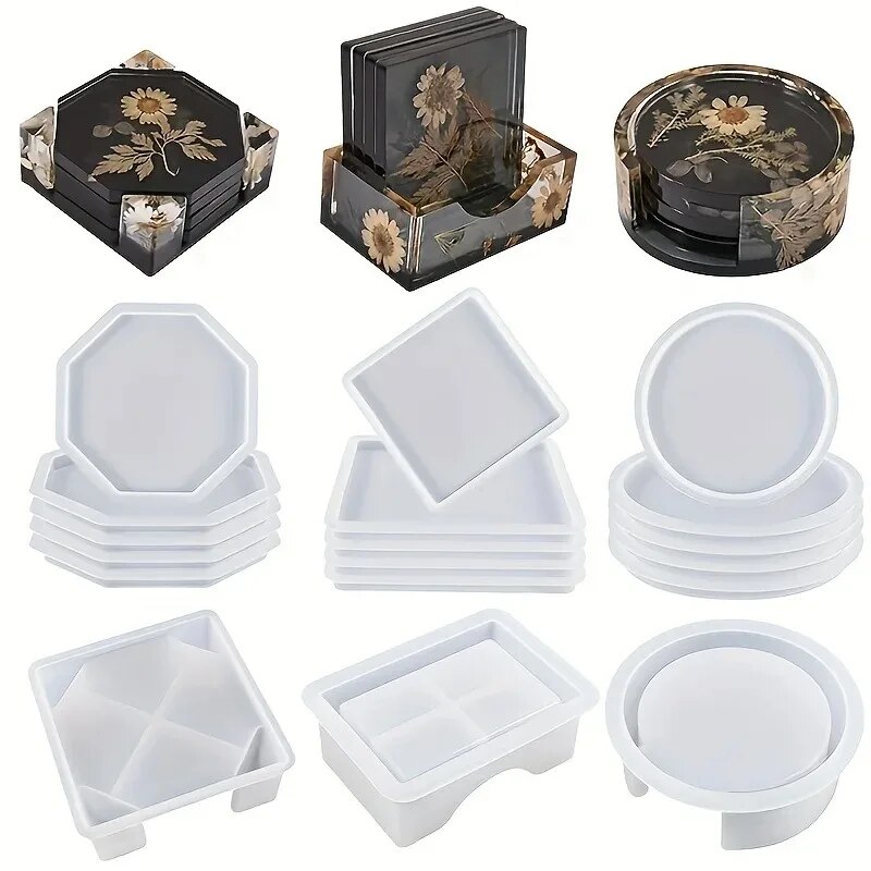 Coaster Resin Molds Set Includ - Woodworking Resin review and price
