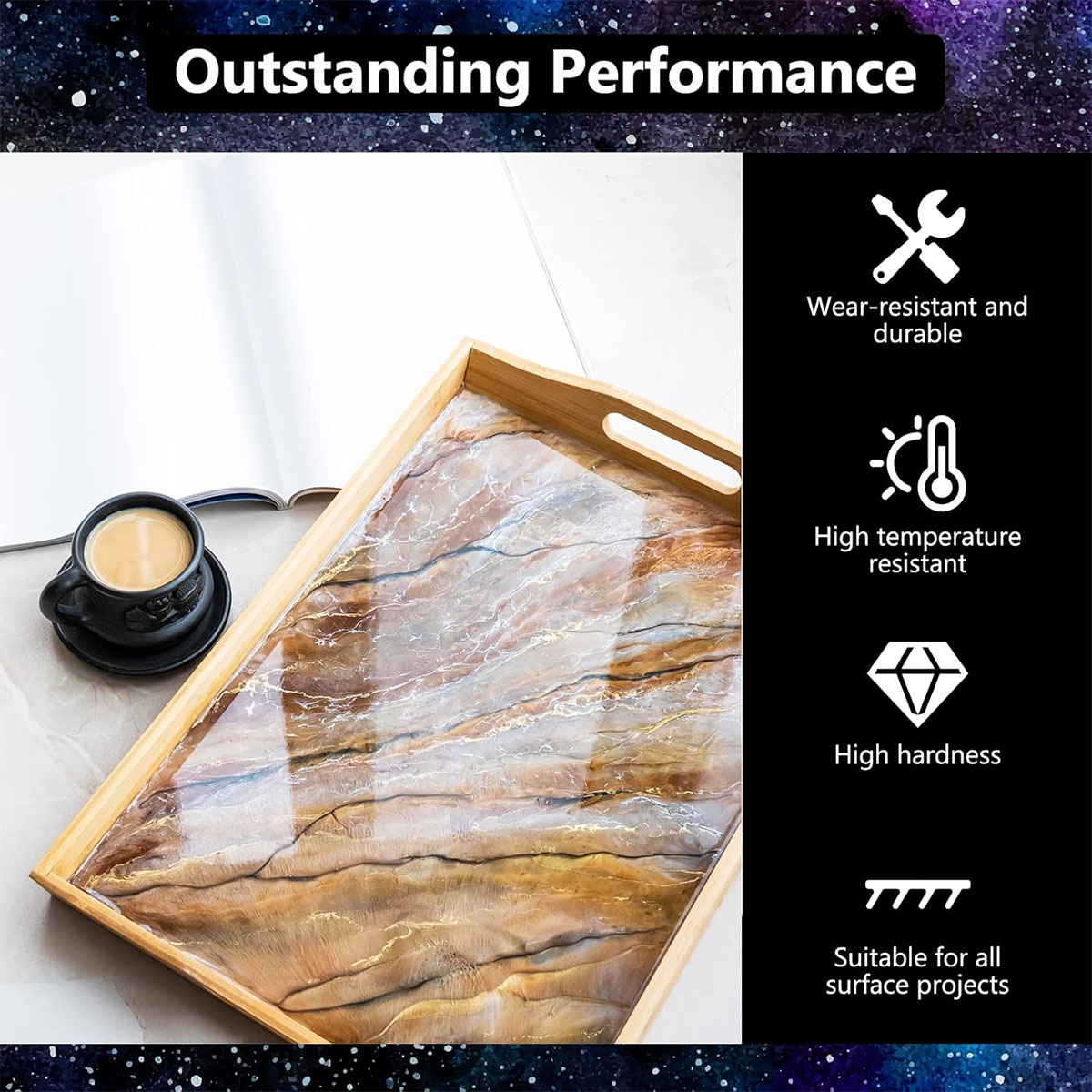 1000ml Crystal Clear Epoxy Res - Woodworking Resin review and price