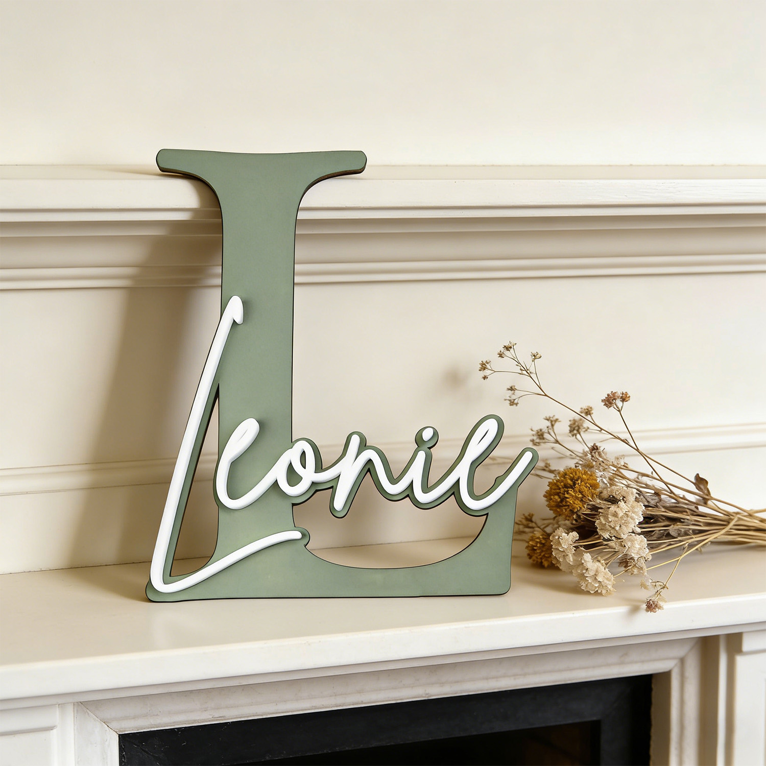 1pc Double-layer Wooden Name D - Woodworking Laser review and price