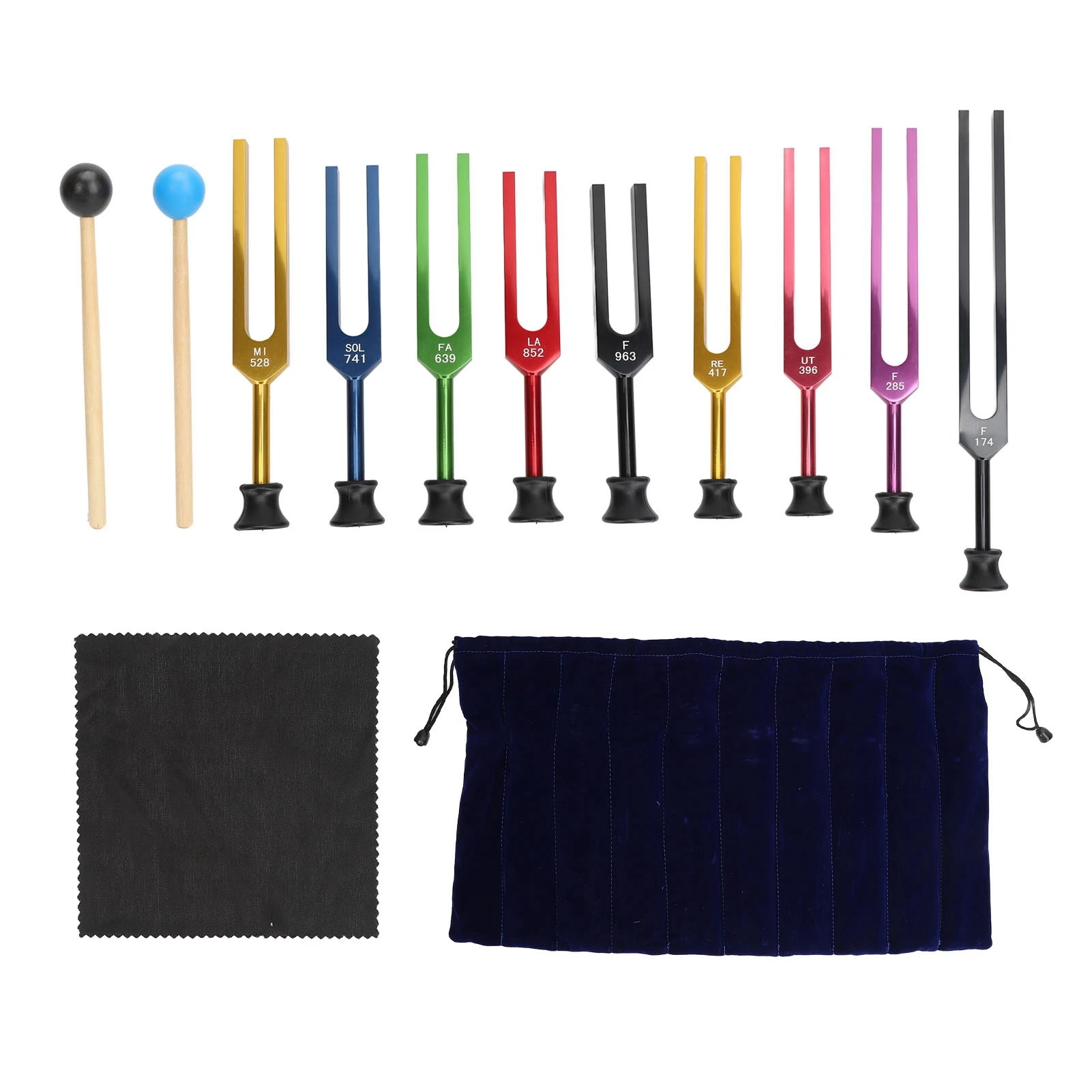 9PCS Unweighted Tuning Fork Se - Woodworking Therapy review and price